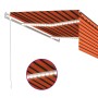 Toldo automático persiana LED ysensor de viento naranja 4,5x3m | Foro24.es | Tu tienda online para hogar, jardín y más Foro24.es