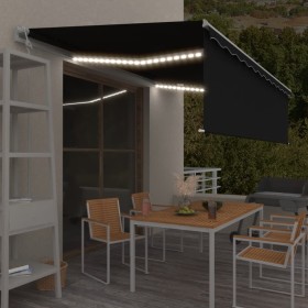 Toldo automático persiana, LED y sensor viento
