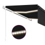 Toldo automático persiana, LED y sensor viento antracita 5x3 m by , Awnings - Ref: Foro24-3069354, Price: 750,10 €, Discount: %