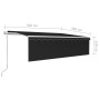 Toldo automático persiana, LED y sensor viento antracita 5x3 m by , Awnings - Ref: Foro24-3069354, Price: 750,10 €, Discount: %
