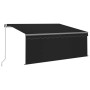 Toldo retráctil manual con persiana y LED antracita 3,5x2,5 m by , Awnings - Ref: Foro24-3069404, Price: 423,57 €, Discount: %