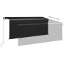 Toldo retráctil manual con persiana y LED antracita 3,5x2,5 m by , Awnings - Ref: Foro24-3069404, Price: 423,57 €, Discount: %