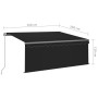 Toldo retráctil manual con persiana y LED antracita 3,5x2,5 m by , Awnings - Ref: Foro24-3069404, Price: 423,57 €, Discount: %