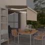 Toldo manual retráctil con persiana y LED crema 3x2,5m by , Awnings - Ref: Foro24-3069382, Price: 278,25 €, Discount: %