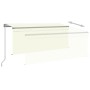 Toldo manual retráctil con persiana y LED crema 3x2,5m by , Awnings - Ref: Foro24-3069382, Price: 278,25 €, Discount: %