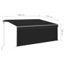 Toldo automático persiana LED sensor viento antracita 3x2,5m by , Awnings - Ref: Foro24-3069394, Price: 477,60 €, Discount: %