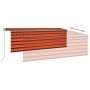 Toldo manual retráctil con persiana y LED naranja y marrón 4x3m by , Awnings - Ref: Foro24-3069425, Price: 331,43 €, Discount: %