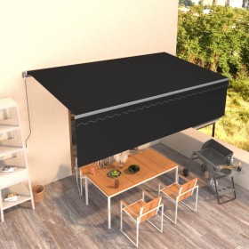 Toldo retráctil manual con persiana gris antracita 5x3 m de , Toldos - Ref: Foro24-3069459, Precio: 505,08 €, Descuento: %