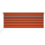 Toldo retráctil automático con persiana naranja/marrón 4,5x3 m by , Awnings - Ref: Foro24-3069450, Price: 449,62 €, Discount: %