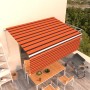 Toldo retráctil manual con persiana 4x3 m naranja y marrón by , Awnings - Ref: Foro24-3069300, Price: 476,99 €, Discount: %