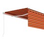 Toldo retráctil manual con persiana 4x3 m naranja y marrón by , Awnings - Ref: Foro24-3069300, Price: 476,99 €, Discount: %