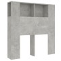 Betongraues Kopfteilmöbel 100x18,5x104,5 cm von vidaXL, Kopf- und Fußteile - Ref: Foro24-811911, Preis: 49,77 €, Rabatt: %