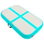 Esterilla inflable de gimnasia con bomba PVC verde 60x100x20 cm by , Pilates and yoga mats - Ref: Foro24-92657, Price: 101,19...