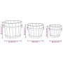 Juego de maceteros cubo de madera 3 piezas madera maciza abeto by , Pots and planters - Ref: Foro24-363361, Price: 102,06 €, ...