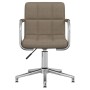Silla de comedor giratoria de tela gris taupe | Foro24.es | Tu tienda online para hogar, jardín y más Foro24.es