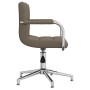Silla de comedor giratoria de tela gris taupe | Foro24.es | Tu tienda online para hogar, jardín y más Foro24.es