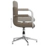 Silla de comedor giratoria de tela gris taupe | Foro24.es | Tu tienda online para hogar, jardín y más Foro24.es