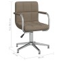 Silla de comedor giratoria de tela gris taupe | Foro24.es | Tu tienda online para hogar, jardín y más Foro24.es