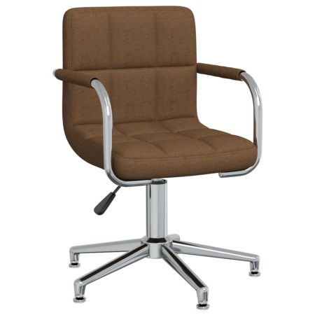 Silla de comedor giratoria tela marrón by , dining chairs - Ref: Foro24-3088065, Price: 106,19 €, Discount: %