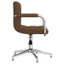 Silla de comedor giratoria tela marrón by , dining chairs - Ref: Foro24-3088065, Price: 106,19 €, Discount: %