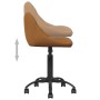 Silla de oficina de terciopelo marrón by , Office chairs - Ref: Foro24-3088844, Price: 80,69 €, Discount: %