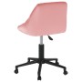 Silla de comedor giratoria de terciopelo rosa | Foro24.es | Tu tienda online para hogar, jardín y más Foro24.es