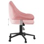 Silla de comedor giratoria de terciopelo rosa | Foro24.es | Tu tienda online para hogar, jardín y más Foro24.es
