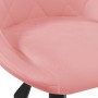 Silla de comedor giratoria de terciopelo rosa | Foro24.es | Tu tienda online para hogar, jardín y más Foro24.es