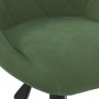 Silla de comedor giratoria de terciopelo verde oscuro | Foro24.es | Tu tienda online para hogar, jardín y más Foro24.es