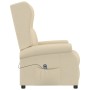 Sillón orejero reclinable eléctrico tela blanco crema | Foro24.es | Tu tienda online para hogar, jardín y más Foro24.es