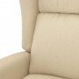 Sillón orejero reclinable eléctrico tela blanco crema | Foro24.es | Tu tienda online para hogar, jardín y más Foro24.es