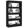 Regal/Trennwand aus schwarzem Holzwerkstoff, 80 x 30 x 135 cm von vidaXL, Bücherregale und Regale - Ref: Foro24-811710, Preis...