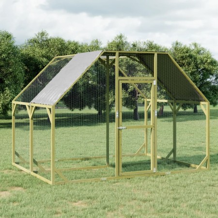 Gallinero madera maciza de pino impregnada 268x200x190 cm by , Cages and habitats for small animals - Ref: Foro24-3102988, Pr...