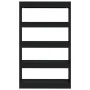 Black engineered wood shelf/divider 80x30x135 cm by vidaXL, Bookcases and shelves - Ref: Foro24-811710, Price: 63,55 €, Disco...