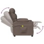 Sillón de masaje eléctrico tela gris taupé | Foro24.es | Tu tienda online para hogar, jardín y más Foro24.es