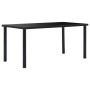 Juego de comedor 7 piezas cuero sintético negro by , Furniture sets for kitchens and dining rooms - Ref: Foro24-3053067, Pric...