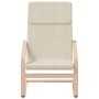 Sillón de relax con taburete tela color crema by , Armchairs - Ref: Foro24-3154412, Price: 120,93 €, Discount: %