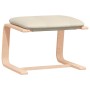 Sillón de relax con taburete tela color crema by , Armchairs - Ref: Foro24-3154412, Price: 120,93 €, Discount: %