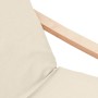 Sillón de relax con taburete tela color crema by , Armchairs - Ref: Foro24-3154412, Price: 120,93 €, Discount: %