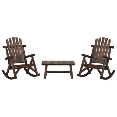 Juego de muebles de jardín 3 piezas madera maciza de abeto | Foro24.es | Tu tienda online para hogar, jardín y más Foro24.es
