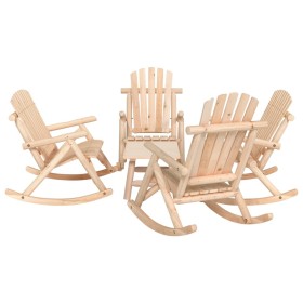 Juego de muebles de jardín 5 piezas madera maciza de abeto de , Conjuntos de jardín - Ref: Foro24-3185529, Precio: 680,70 €, ...