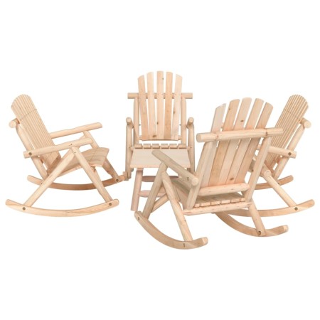 Juego de muebles de jardín 5 piezas madera maciza de abeto | Foro24.es | Tu tienda online para hogar, jardín y más Foro24.es