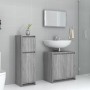 Set de muebles de baño 3 pzas madera contrachapada gris sonoma | Foro24.es | Tu tienda online para hogar, jardín y más Foro24.es