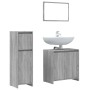 Set de muebles de baño 3 pzas madera contrachapada gris sonoma | Foro24.es | Tu tienda online para hogar, jardín y más Foro24.es