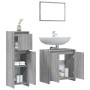 Set de muebles de baño 3 pzas madera contrachapada gris sonoma | Foro24.es | Tu tienda online para hogar, jardín y más Foro24.es