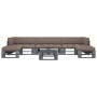 Muebles de palets 6 pzas y cojines madera pino impregnada gris von , Gartensets - Ref: Foro24-3066921, Preis: 603,12 €, Rabat...