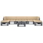 Muebles de palets 6 pzas y cojines madera pino impregnada gris by , Garden sets - Ref: Foro24-3066916, Price: 622,35 €, Disco...
