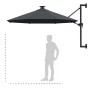 Sombrilla de jardín de pared con luces LED antracita 300 cm von , Sonnenschirme - Ref: Foro24-312524, Preis: 119,05 €, Rabatt: %