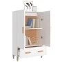 Aparador de madera contrachapada blanco 70x31x115 cm de vidaXL, Aparadores - Ref: Foro24-812528, Precio: 90,31 €, Descuento: %