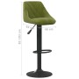 Taburete de cocina de terciopelo verde claro von , Küchenhocker - Ref: Foro24-335340, Preis: 71,70 €, Rabatt: %
